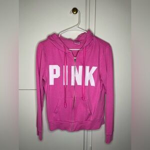 PINK Victoria's Secret full zip pink hoodie jacket